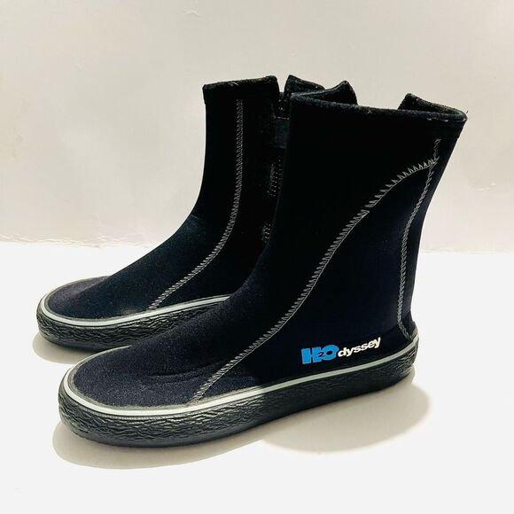 H2O Dissey Scuba Diving Boots unisex supra zippered neoprene black women’s 7 - Picture 1 of 7